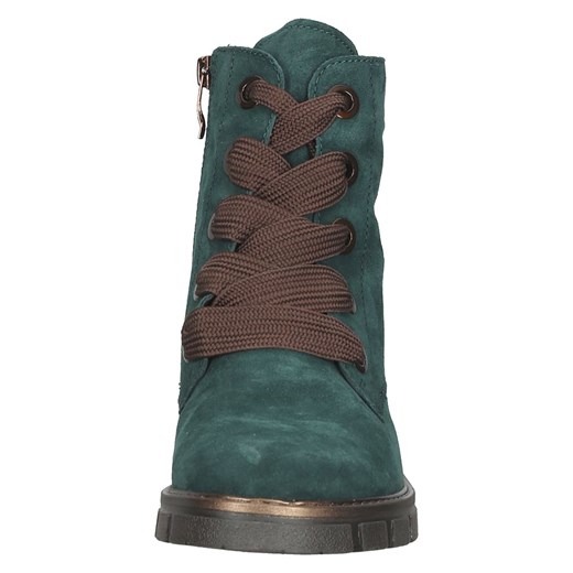 Ara Shoes Skórzane botki w kolorze zielonym Ara Shoes 38,5 wyprzedaż Limango Polska