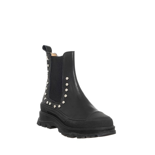 Patrizia Pepe Skórzane botki w kolorze czarnym Patrizia Pepe 39 wyprzedaż Limango Polska