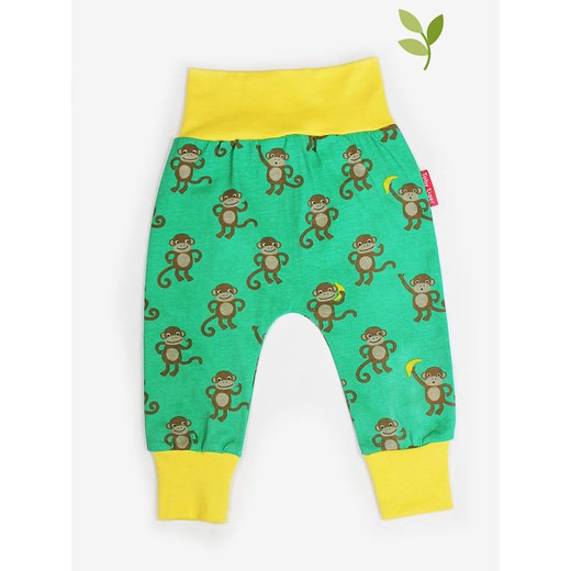 Toby Tiger Spodnie w kolorze zielonym Toby Tiger 92 wyprzedaż Limango Polska