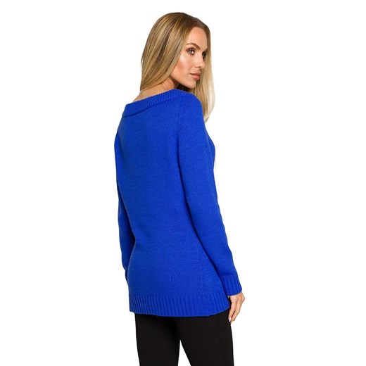 made of emotion Sweter w kolorze niebieskim S/M Limango Polska promocyjna cena