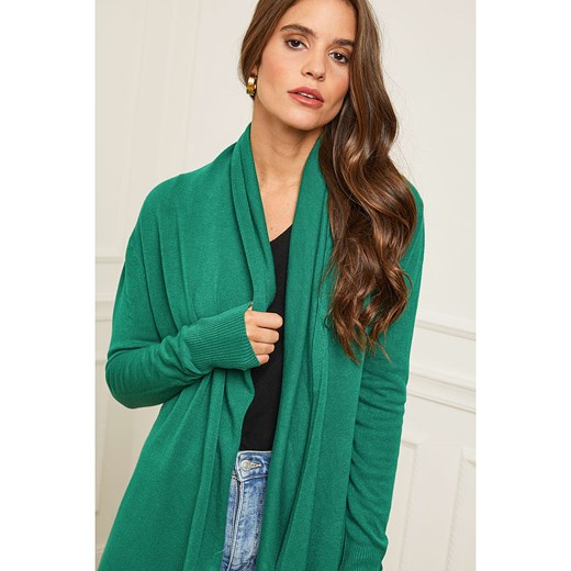 Soft Cashmere Kardigan w kolorze zielonym Soft Cashmere 34/36 okazja Limango Polska