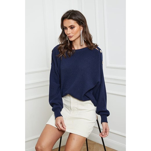 Joséfine Sweter &quot;Urbino&quot; w kolorze granatowym Joséfine S Limango Polska wyprzedaż