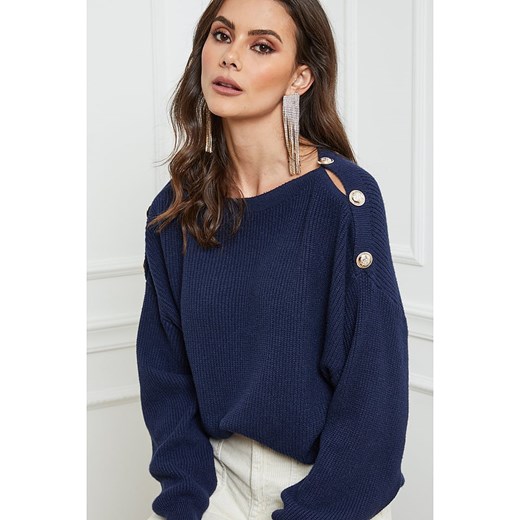 Joséfine Sweter &quot;Urbino&quot; w kolorze granatowym Joséfine S promocja Limango Polska