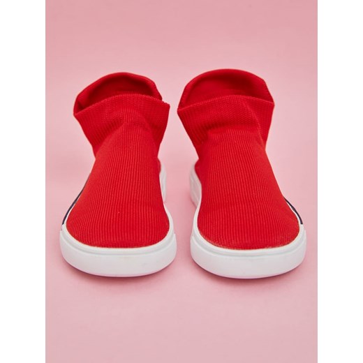 Denokids Sneakersy &quot;Gülümse&quot; w kolorze czerwonym Denokids 28 wyprzedaż Limango Polska