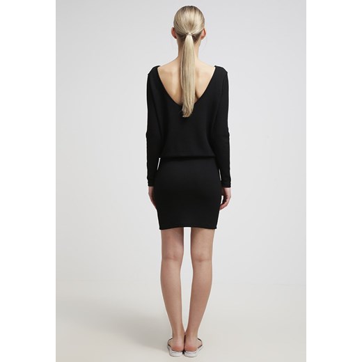 Selected Femme SFMALLI Sukienka letnia black zalando czarny bez wzorów/nadruków