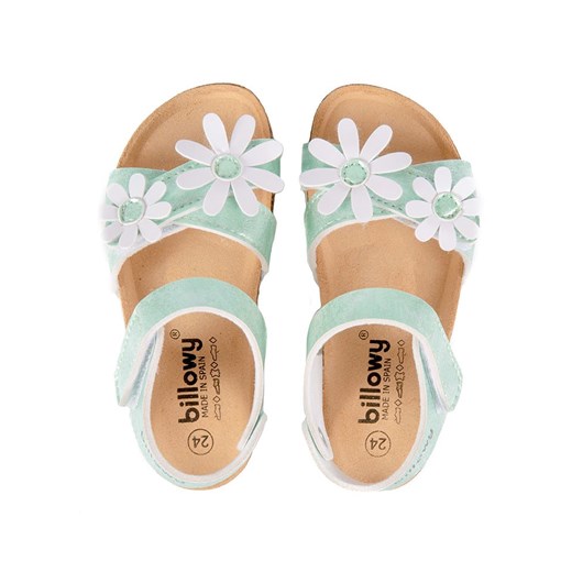 billowy Sandały w kolorze zielonym Billowy 34 okazja Limango Polska