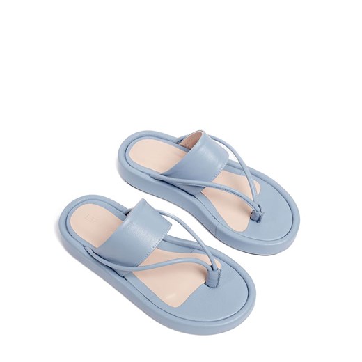 l37 Skórzane klapki w kolorze błękitnym L37 41 okazyjna cena Limango Polska