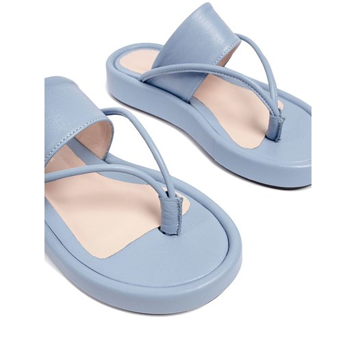 l37 Skórzane klapki w kolorze błękitnym L37 41 promocja Limango Polska