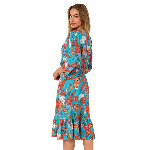 made of emotion Sukienka w kolorze niebieskim ze wzorem S okazja Limango Polska