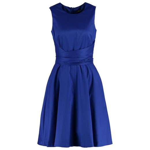 ESPRIT Collection Sukienka koktajlowa electric blue zalando niebieski abstrakcyjne wzory