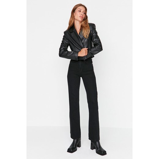 trendyol Dżinsy w kolorze czarnym Trendyol 38 okazyjna cena Limango Polska