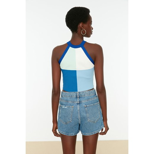 trendyol Top w kolorze niebieskim Trendyol XS Limango Polska promocyjna cena