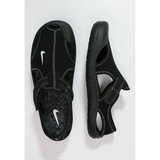 Nike Performance SUNRAY PROTECT Sandały kąpielowe black/white/dark grey zalando  ocieplane