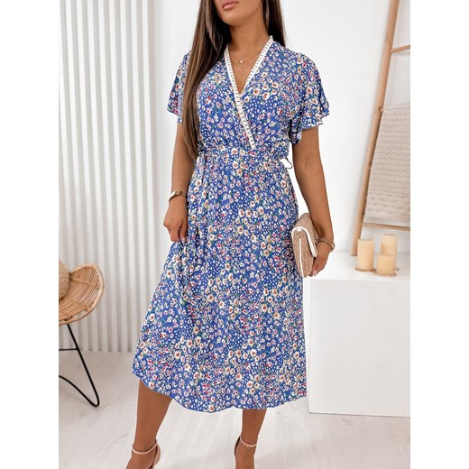 sukienka ramires niebieska xl/xxl ze sklepu UBRA w kategorii Sukienki - zdjęcie 160904660