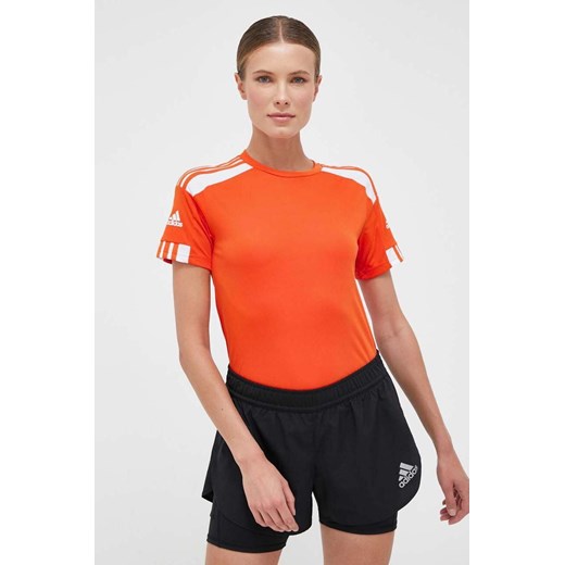 adidas Performance t-shirt treningowy Squadra 21 kolor pomarańczowy ze sklepu ANSWEAR.com w kategorii Bluzki damskie - zdjęcie 160906992