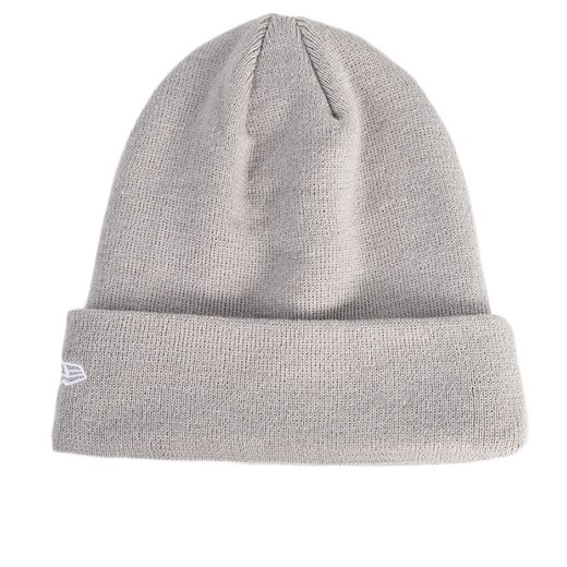 Czapka New Era Essential Gray Beanie 12156074 - szara ze sklepu streetstyle24.pl w kategorii Czapki zimowe męskie - zdjęcie 160921604