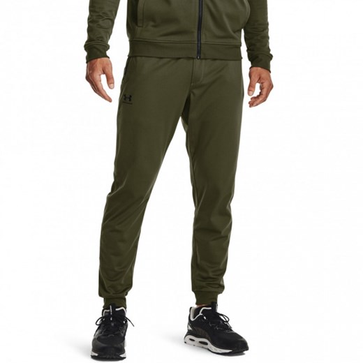 Męskie spodnie treningowe Under Armour Sportstyle Tricot Jogger - oliwkowe/khaki Under Armour L Sportstylestory.com