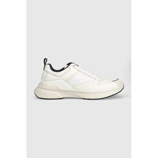 Calvin Klein sneakersy LOW TOP LACE UP MIX kolor beżowy HM0HM01044 ze sklepu ANSWEAR.com w kategorii Buty sportowe męskie - zdjęcie 160933924