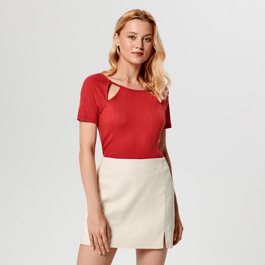 Sinsay - Bluzka - Czerwony Sinsay XXL Sinsay