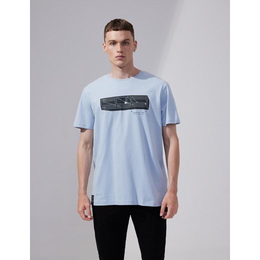 Koszulka UTIL CUBE 01 Niebieski S ze sklepu Diverse w kategorii T-shirty męskie - zdjęcie 160944184