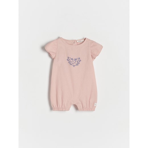 Reserved - Kombinezon z falbanami - Różowy Reserved 80 (9-12 m.) Reserved