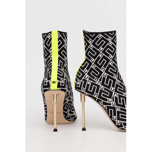 Elisabetta Franchi botki damskie kolor czarny na szpilce SA43L36E2 Elisabetta Franchi 41 ANSWEAR.com