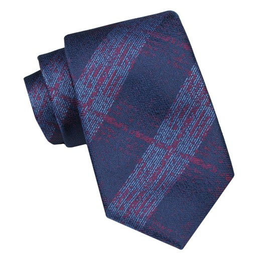 Krawat Męski, Klasyczny - ALTIES - Granat, Duży Wzór KRALTS0954 ze sklepu JegoSzafa.pl w kategorii Krawaty - zdjęcie 160962490