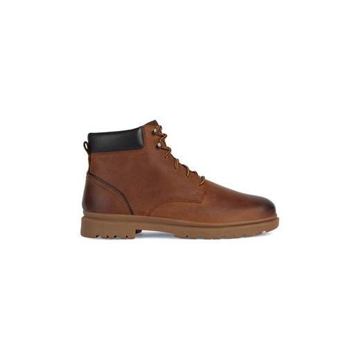 Geox buty skórzane U ANDALO A męskie kolor brązowy U36DDA 000FF C6003 ze sklepu ANSWEAR.com w kategorii Buty zimowe męskie - zdjęcie 160971483