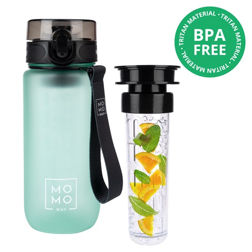 Butelka na wodę 0.6L zielona | wytrzymała i praktyczna | BPA free | Tritan 600ml Sklep SOXO