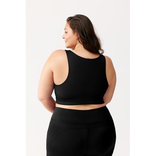 Stanik sportowy z usztywnieniem SPORTS BRA ESSA PLUS SIZE : Kolor - Czarny, Rough Radical XXXXL okazyjna cena ROUGH RADICAL