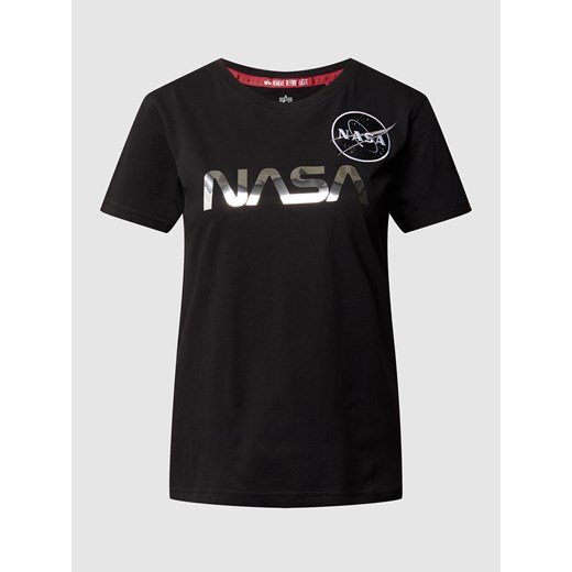 T-shirt z nadrukiem NASA Alpha Industries XS wyprzedaż Peek&Cloppenburg 