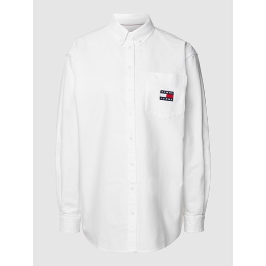 Bluzka koszulowa z naszywką z logo Tommy Jeans M okazja Peek&Cloppenburg 