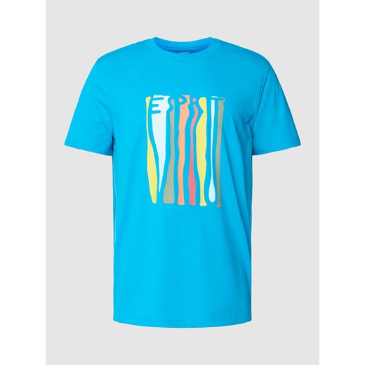 T-shirt z nadrukiem z logo Esprit M okazja Peek&Cloppenburg 