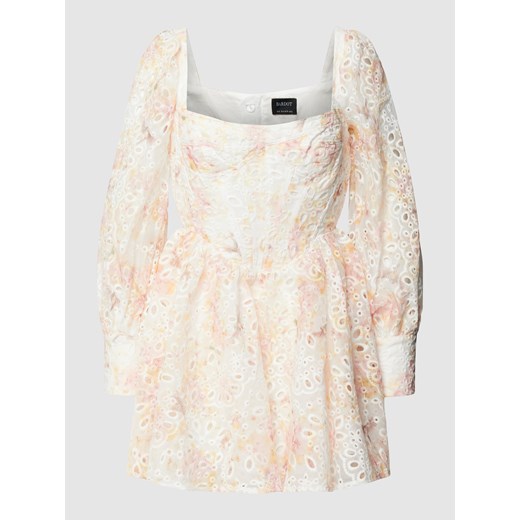 Sukienka mini z kwiatowym,ażurowym wzorem model ‘LILA FLOUNCE’ 38 Peek&Cloppenburg