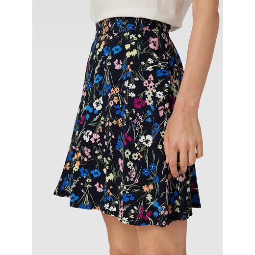 Spódnica Esprit mini w kwiaty wielokolorowa casualowa 