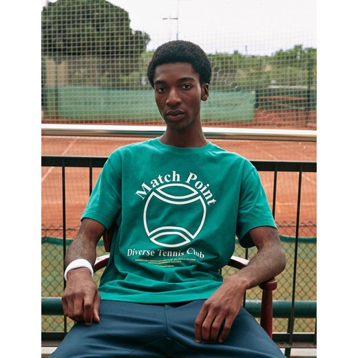 Koszulka OPEN D Zielony S ze sklepu Diverse w kategorii T-shirty męskie - zdjęcie 161003523