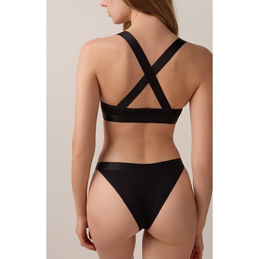 Bustier czarny z rozcięciem pod biustem FLEXIBLE LBE 2235, Kolor czarny, Rozmiar XS, Conte ze sklepu Intymna w kategorii Biustonosze - zdjęcie 161007111