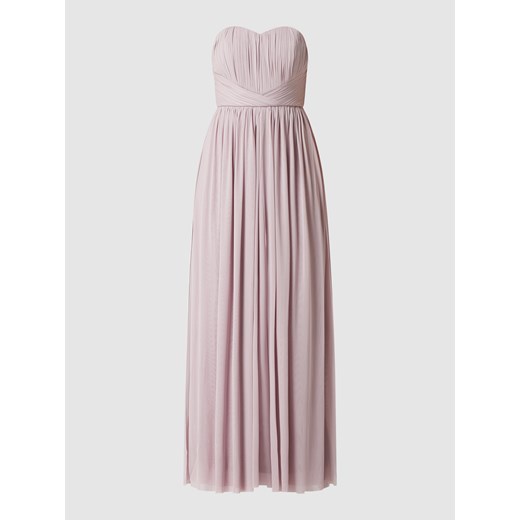 Sukienka gorsetowa z szyfonu z marszczeniami model ‘Bella’ Lipsy 34 promocja Peek&Cloppenburg 