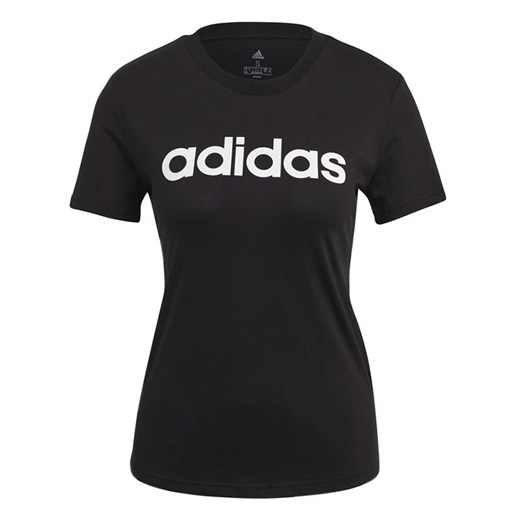 Adidas bluzka damska z napisami z krótkimi rękawami 