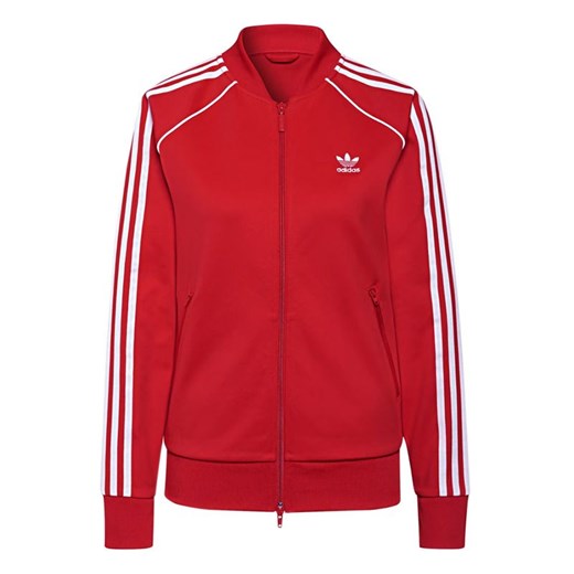 Bluza adidas Originals Primeblue SST Track Jacket H18189 - czerwona ze sklepu streetstyle24.pl w kategorii Bluzy damskie - zdjęcie 161040750