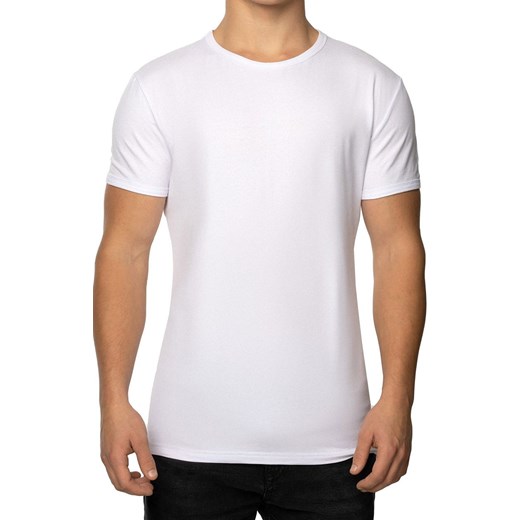 T-shirt męski biały koszulka z krótkim rękawem UGO, Kolor biały, Rozmiar S, Unikat ze sklepu Primodo w kategorii T-shirty męskie - zdjęcie 161051332