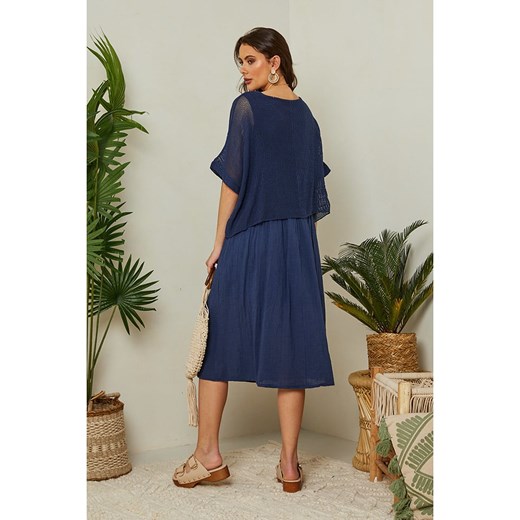 Lin Passion Płaszcz przejściowy w kolorze granatowym Lin Passion 40/42 promocyjna cena Limango Polska