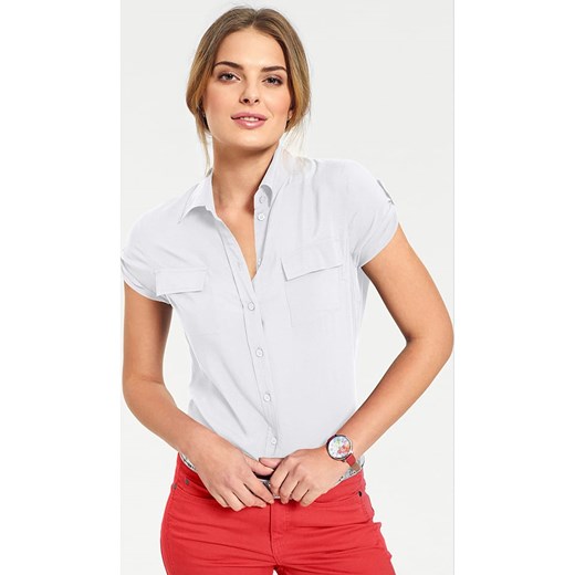 Heine Koszula w kolorze białym Heine 40 Limango Polska wyprzedaż