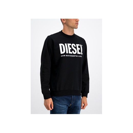 Diesel Bluza 00SYW9 0IAJH Czarny Regular Fit Diesel XS okazja MODIVO