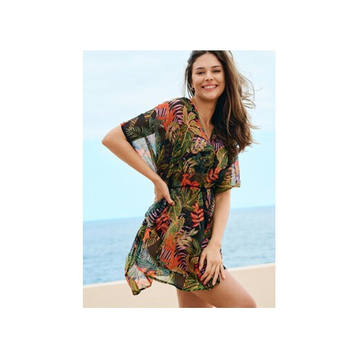 Esotiq Tunika Maui 39879 Kolorowy Relaxed Fit Esotiq S_M promocja MODIVO