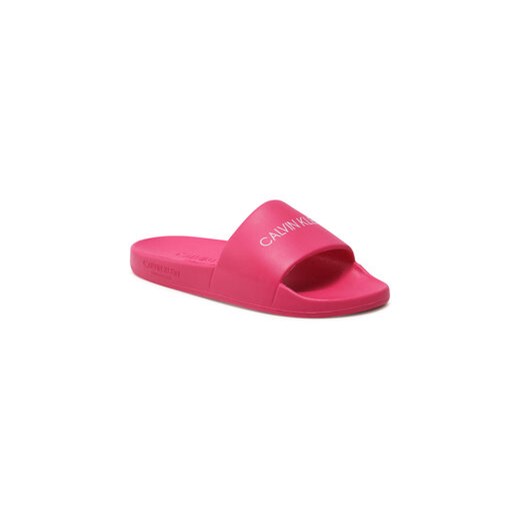 Calvin Klein Swimwear Klapki One Mold Slide KK0KK00075 Różowy 36 promocyjna cena MODIVO