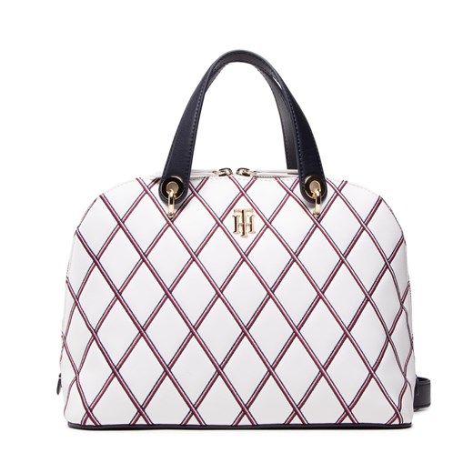 Torebka Tommy Hilfiger Element Duffle Quilt AW0AW10952 WHT Tommy Hilfiger one size eobuwie.pl