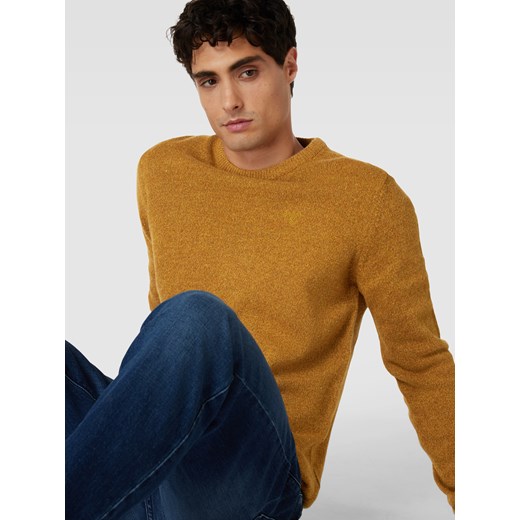 Sweter z dzianiny z mieszanki wełny Escorial z wyhaftowanym logo Barbour XL Peek&Cloppenburg