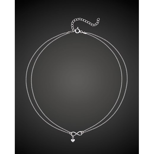 SIN BY MANNEI Srebrny Choker Infinity Sin By Mannei ONE SIZE okazyjna cena Moliera2.com