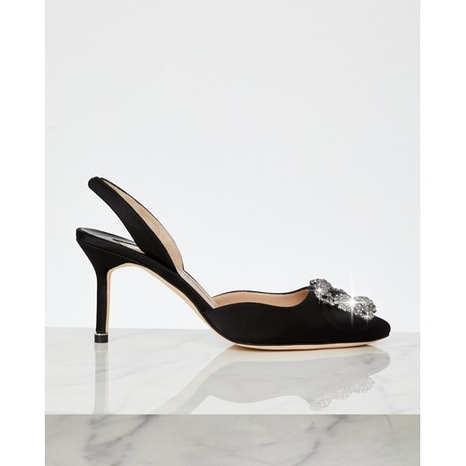 MANOLO BLAHNIK Czarne szpilki Hangisi rozmiar 36.5 Manolo Blahnik 36.5 Moliera2.com wyprzedaż